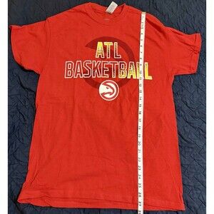 NWOT Atlanta Hawks ATL Basketball Size Medium Red Short Sleeve 2 Shirt  NBA